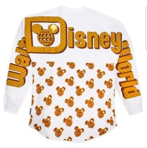 Disney Spirit Jersey Waffle Mickey Limited Edition Long Sleeve Tee Shirt Top XS